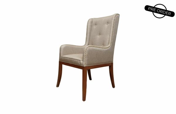 Etta Dining Armchair STL1647 Jute (Button)